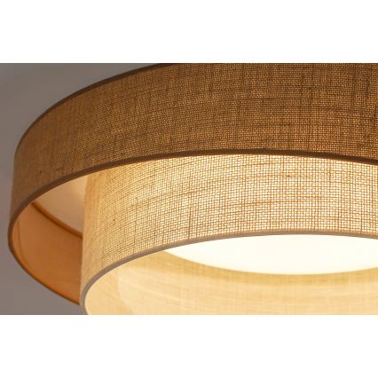 Brilagi - Iluminação de teto LED com regulação SHINE LED/24W/230V diâmetro 60 cm 3000/4000/6500K bege/creme + comando