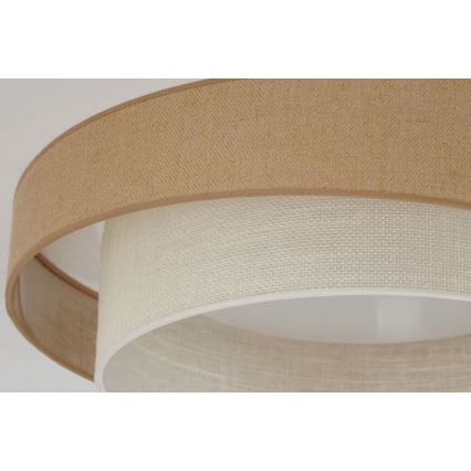 Brilagi - Iluminação de teto LED com regulação SHINE LED/24W/230V diâmetro 60 cm 3000/4000/6500K bege/creme + comando