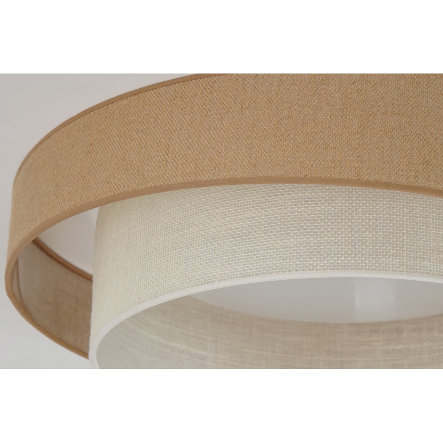 Brilagi - Iluminação de teto LED com regulação SHINE LED/24W/230V diâmetro 60 cm 3000/4000/6500K bege/creme + comando