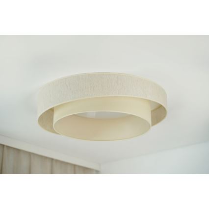 Brilagi - Iluminação de teto LED com regulação SHINE LED/24W/230V 3000/4000/6500K creme + comando