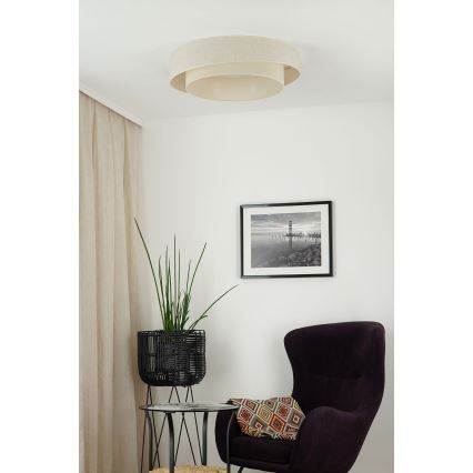 Brilagi - Iluminação de teto LED com regulação SHINE LED/24W/230V 3000/4000/6500K creme + comando