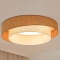 Brilagi - Iluminação de teto LED com regulação SHINE LED/24W/230V diâmetro 60 cm 3000/4000/6500K bege/creme + comando