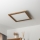 Brilagi - Iluminação de teto LED com regulação SLIMFRAME WOOD LED/36W/230V 49,5x49,5 cm 3000-6000K castanho + comando