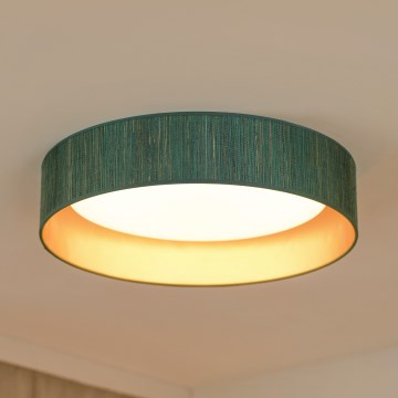 Brilagi - Iluminação de teto LED com regulação VEGAS SHINE LED/24W/230V 3000/4000/6500K palha verde/dourado + comando