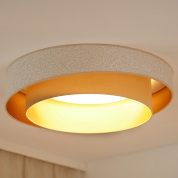 Brilagi - Iluminação de teto LED com regulação VEGAS SHINE LED/24W/230V diâmetro 60 cm 3000/4000/6500K creme/bege + comando