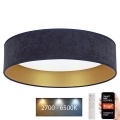 Brilagi - Iluminação de teto LED com regulação VELVET SMART LED/24W/230V d. 45 cm 2700-6500K Wi-Fi Tuya azul/verde + controlo remoto