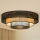 Brilagi - Iluminação de teto LED DAKOTA LUNETA LED/12W/230V diâmetro 60 cm 3000K/4000K/6400K preto/castanho