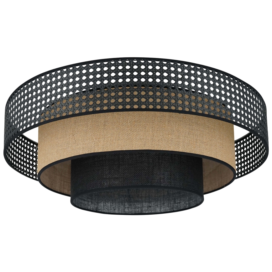 Brilagi - Iluminação de teto LED DAKOTA LUNETA LED/12W/230V diâmetro 60 cm 3000K/4000K/6400K preto/castanho