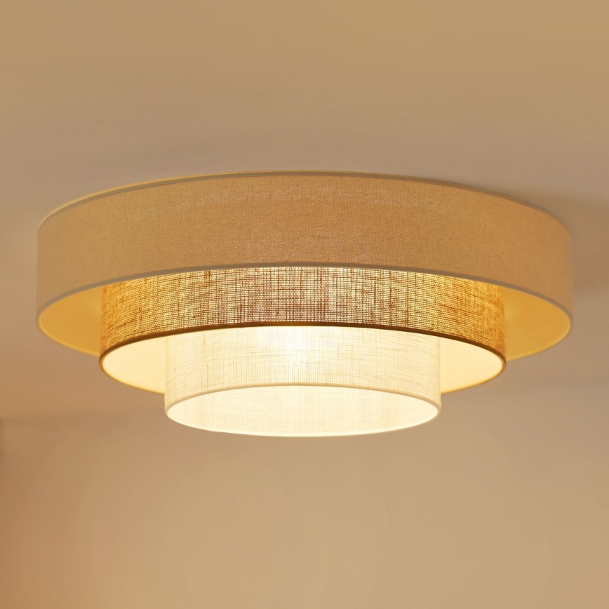 Brilagi - Iluminação de teto LED DENVER LUNETA LED/12W/230V diâmetro 60 cm 3000K/4000K/6400K bege/creme