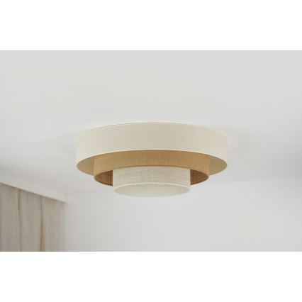 Brilagi - Iluminação de teto LED DENVER LUNETA LED/12W/230V diâmetro 60 cm 3000K/4000K/6400K bege/creme