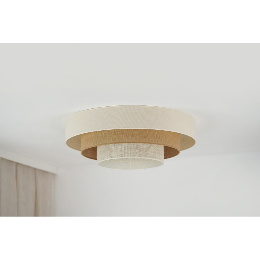 Brilagi - Iluminação de teto LED DENVER LUNETA LED/12W/230V diâmetro 60 cm 3000K/4000K/6400K bege/creme
