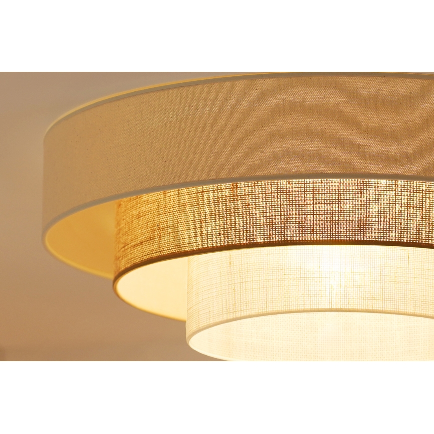 Brilagi - Iluminação de teto LED DENVER LUNETA LED/12W/230V diâmetro 60 cm 3000K/4000K/6400K bege/creme