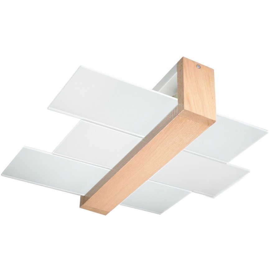 Brilagi -  Iluminação de teto LED HERA 2xE27/7,5W/230V madeira