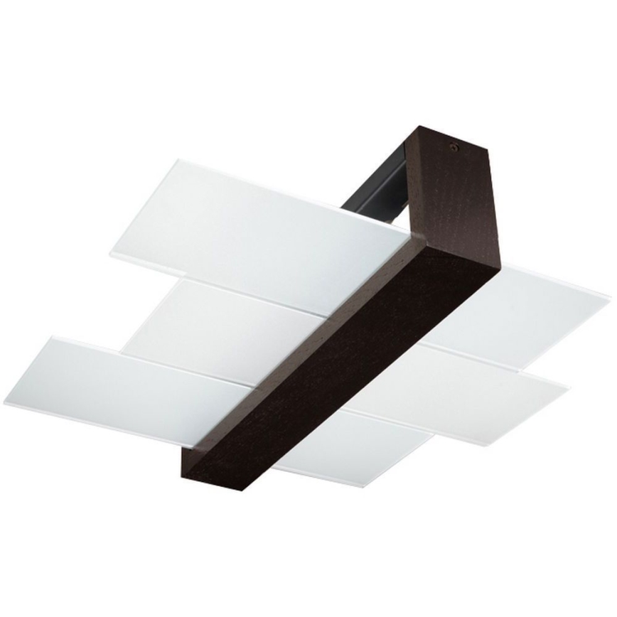 Brilagi -  Iluminação de teto LED HERA 2xE27/7,5W/230V wenge