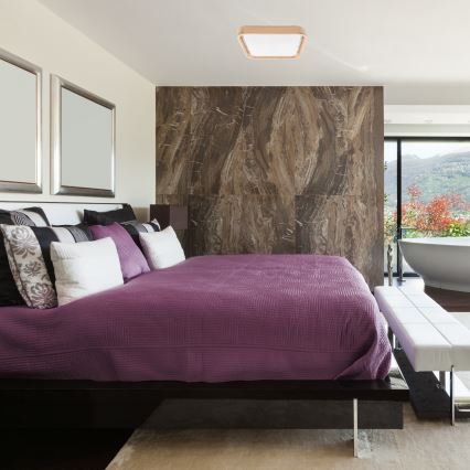 Brilagi - Iluminação de teto LED MANAROLA CUBIC LED/24W/230V 3000-6500K pinho + +CR