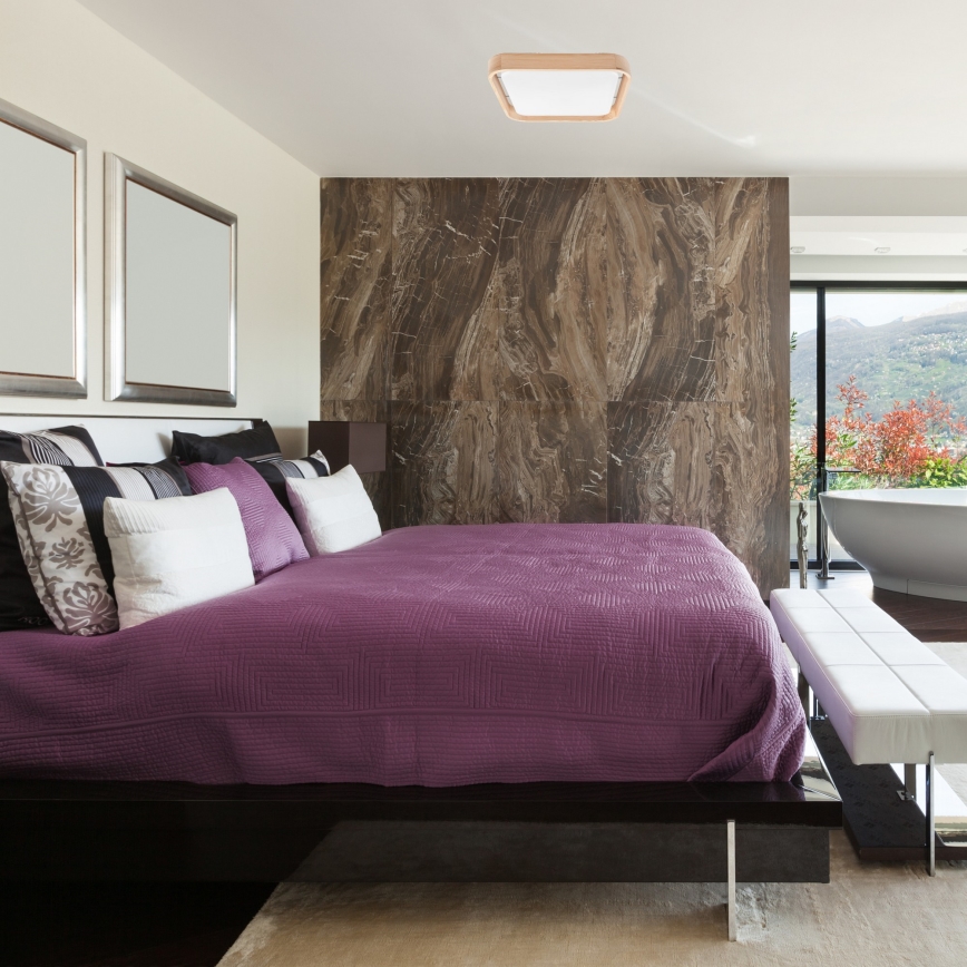 Brilagi - Iluminação de teto LED MANAROLA CUBIC LED/24W/230V 3000-6500K pinho + +CR