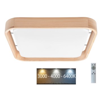 Brilagi - Iluminação de teto LED MANAROLA CUBIC LED/24W/230V 3000-6500K pinho + +CR