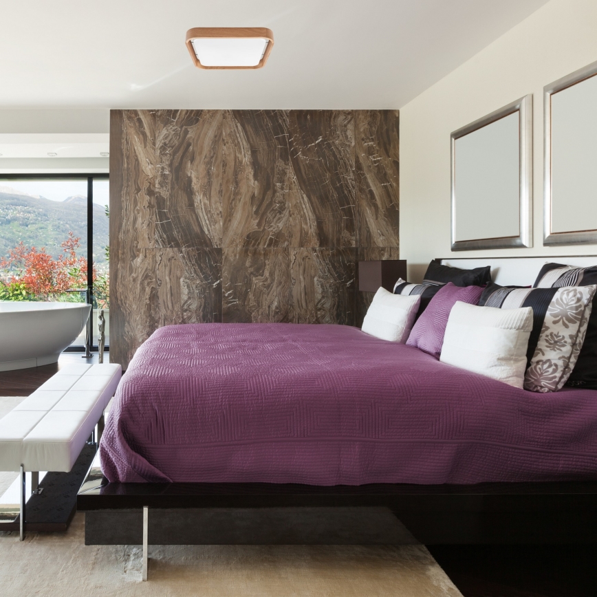 Brilagi - Iluminação de teto LED MANAROLA CUBIC LED/24W/230V 3000-6500K carvalho + +CR