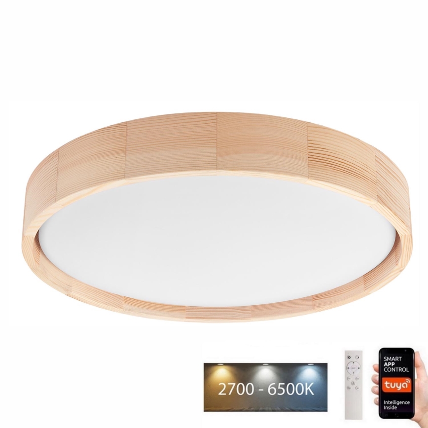Brilagi - Iluminação de teto LED MANAROLA SMART LED/24W/230V 2700-6500K diâmetro 41 cm Wi-Fi + controlo remoto Tuya
