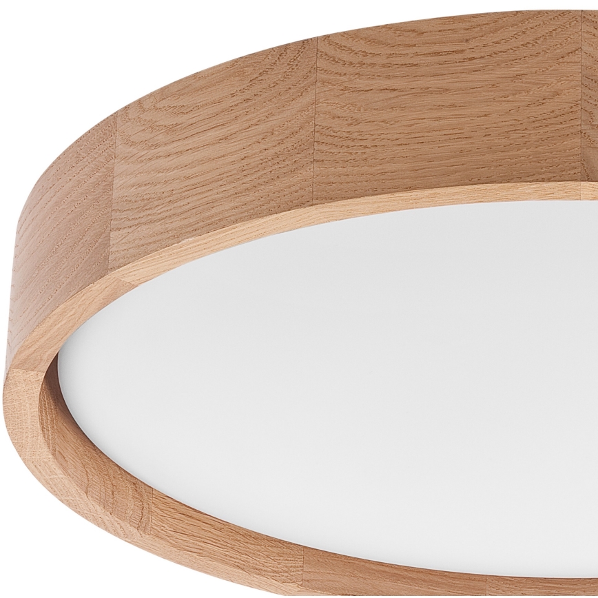 Brilagi - Iluminação de teto LED MANAROLA SMART LED/24W/230V 2700-6500K carvalho diâmetro 41 cm Wi-Fi + controlo remoto Tuya