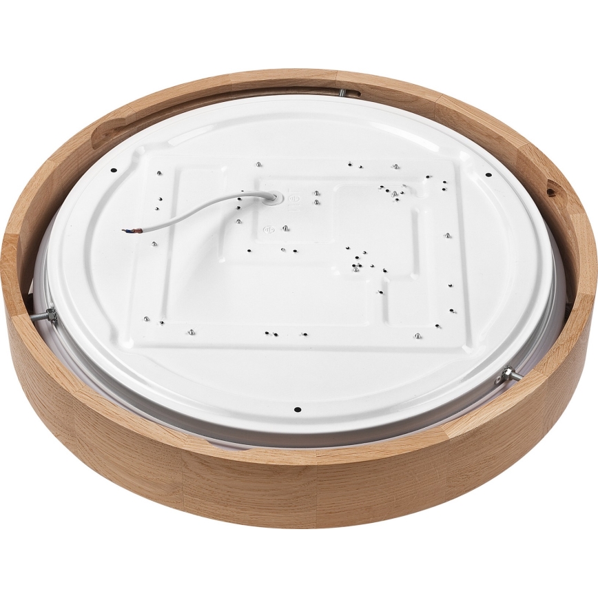 Brilagi - Iluminação de teto LED MANAROLA SMART LED/24W/230V 2700-6500K carvalho diâmetro 41 cm Wi-Fi + controlo remoto Tuya