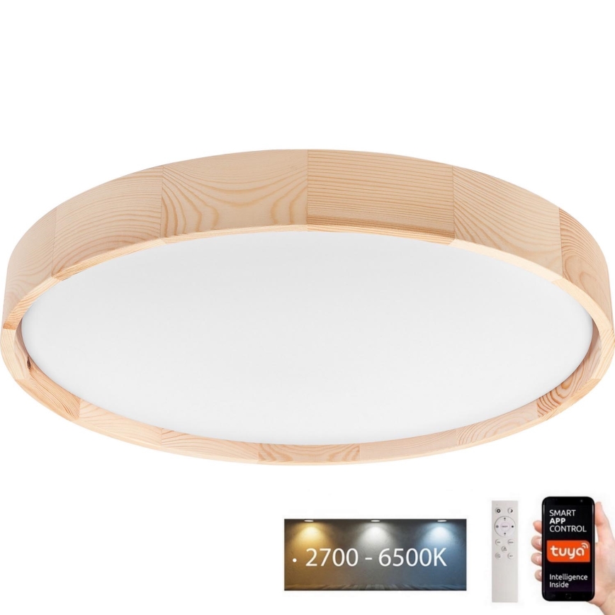 Brilagi - Iluminação de teto LED MANAROLA SMART LED/36W/230V 2700-6500K diâmetro 51 cm Wi-Fi + +CR Tuya