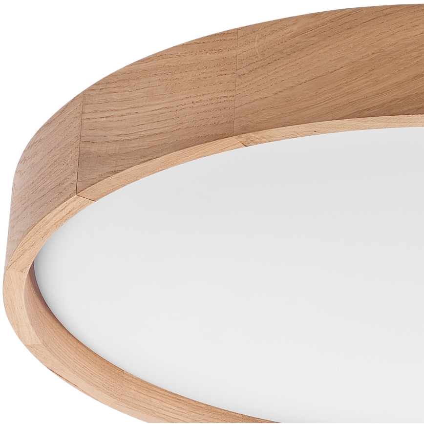Brilagi - Iluminação de teto LED MANAROLA SMART LED/36W/230V 2700-6500K carvalho diâmetro 51 cm Wi-Fi + controlo remoto Tuya