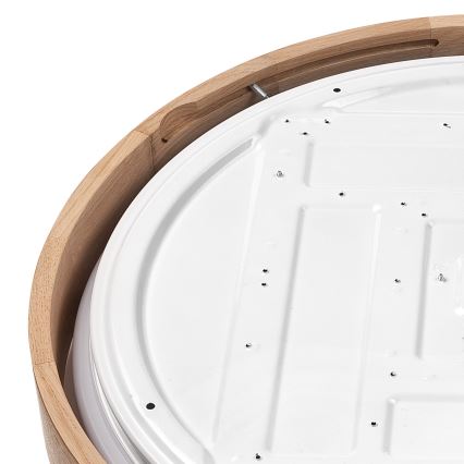 Brilagi - Iluminação de teto LED MANAROLA SMART LED/36W/230V 2700-6500K carvalho diâmetro 51 cm Wi-Fi + controlo remoto Tuya