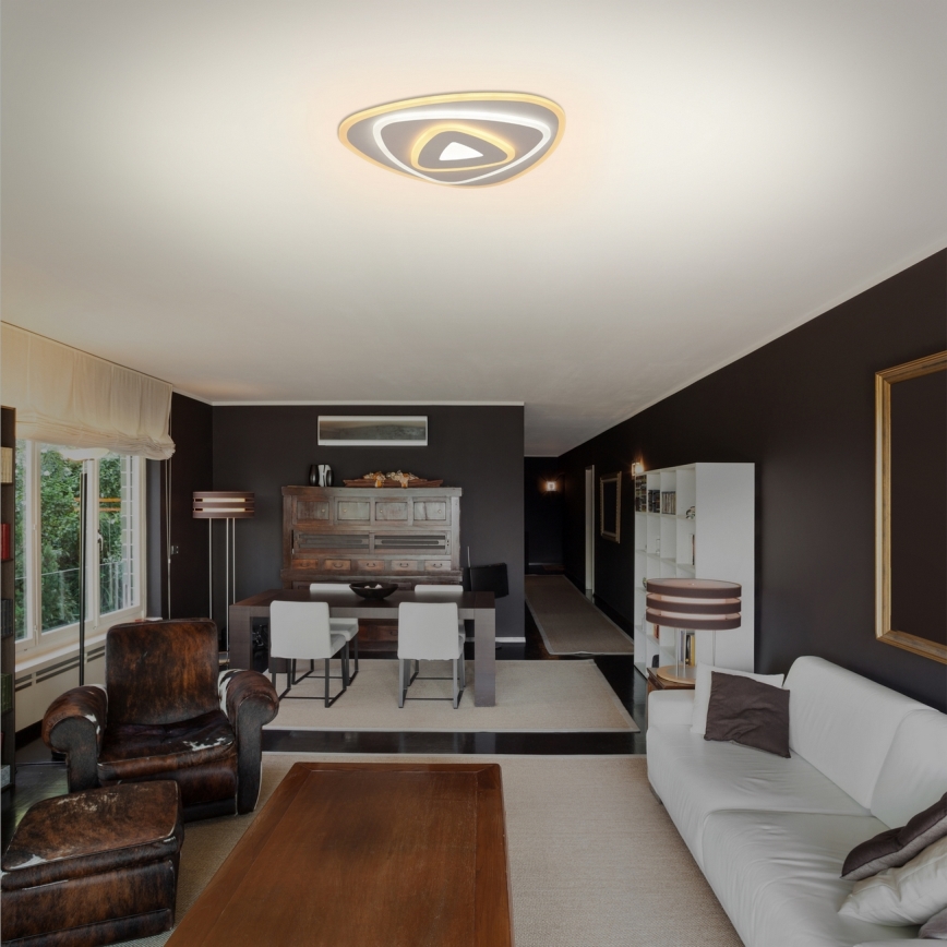 Brilagi - Iluminação de teto LED com regulação MODERN MINI LED/45W/230V 3000/4000/6000K 30x30 cm + comando