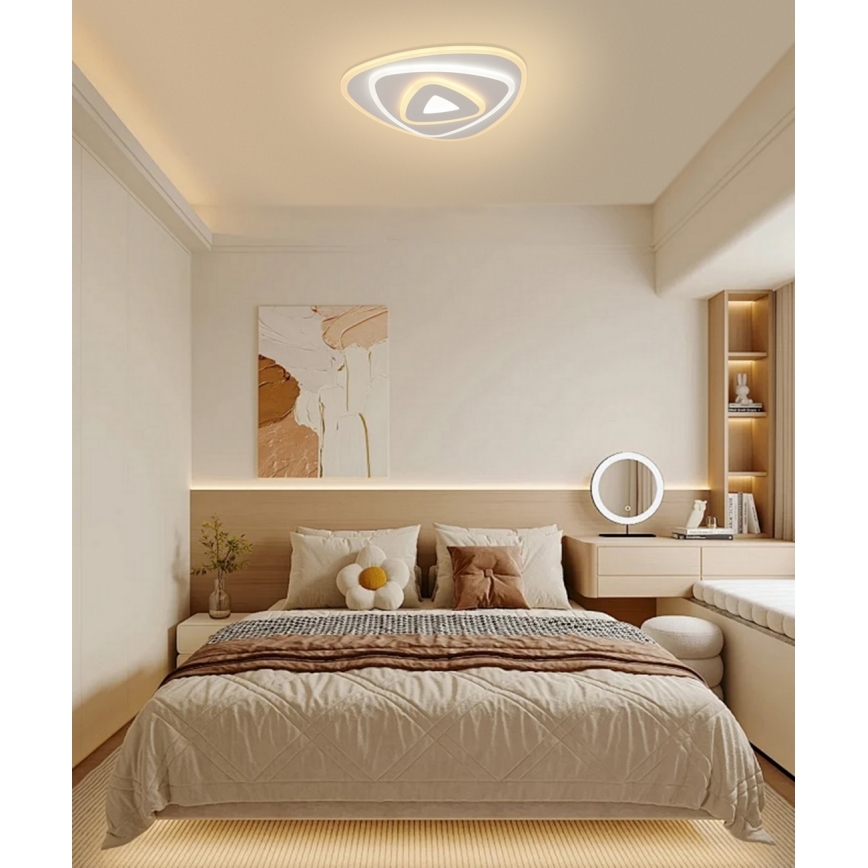 Brilagi - Iluminação de teto LED com regulação MODERN MINI LED/45W/230V 3000/4000/6000K 30x30 cm + comando