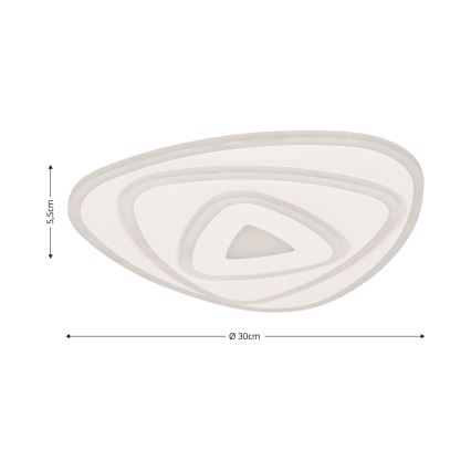 Brilagi - Iluminação de teto LED com regulação MODERN MINI LED/45W/230V 3000/4000/6000K 30x30 cm + comando