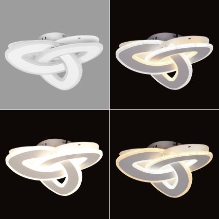 Brilagi - Iluminação de teto LED com regulação MODERN MINI LED/49W/230V 3000/4000/6000K 30x30 cm + comando