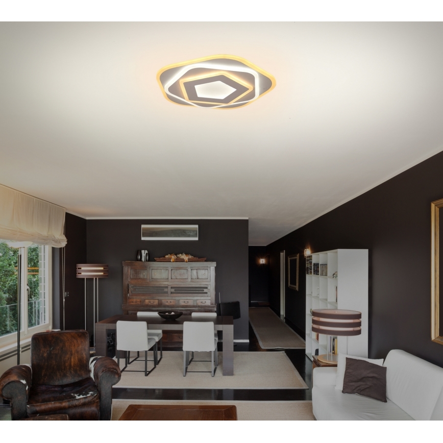 Brilagi - Iluminação de teto LED com regulação MODERN MINI LED/53W/230V 3000/4000/6000K diâmetro 30 cm + comando