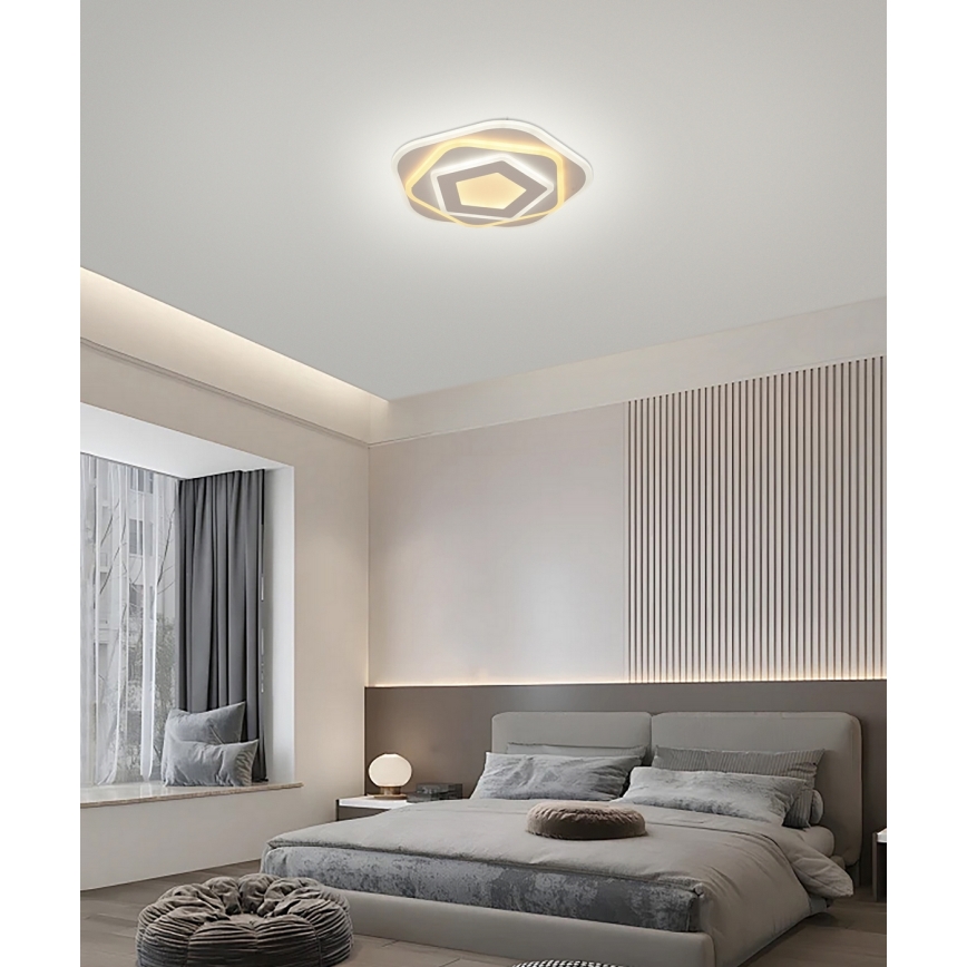 Brilagi - Iluminação de teto LED com regulação MODERN MINI LED/53W/230V 3000/4000/6000K diâmetro 30 cm + comando