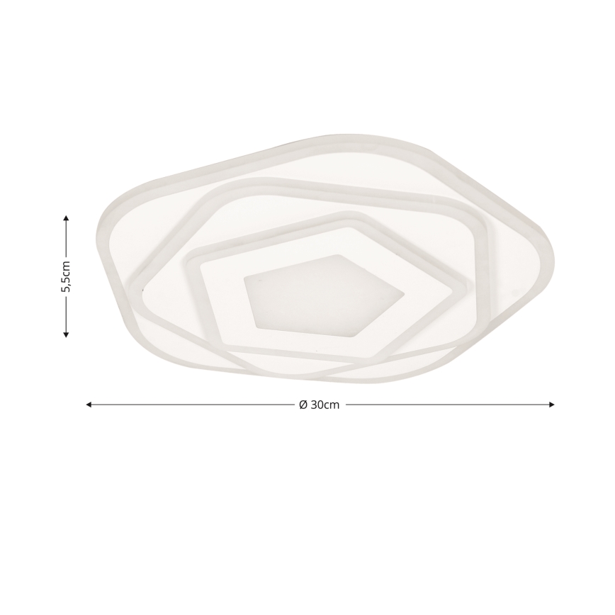 Brilagi - Iluminação de teto LED com regulação MODERN MINI LED/53W/230V 3000/4000/6000K diâmetro 30 cm + comando