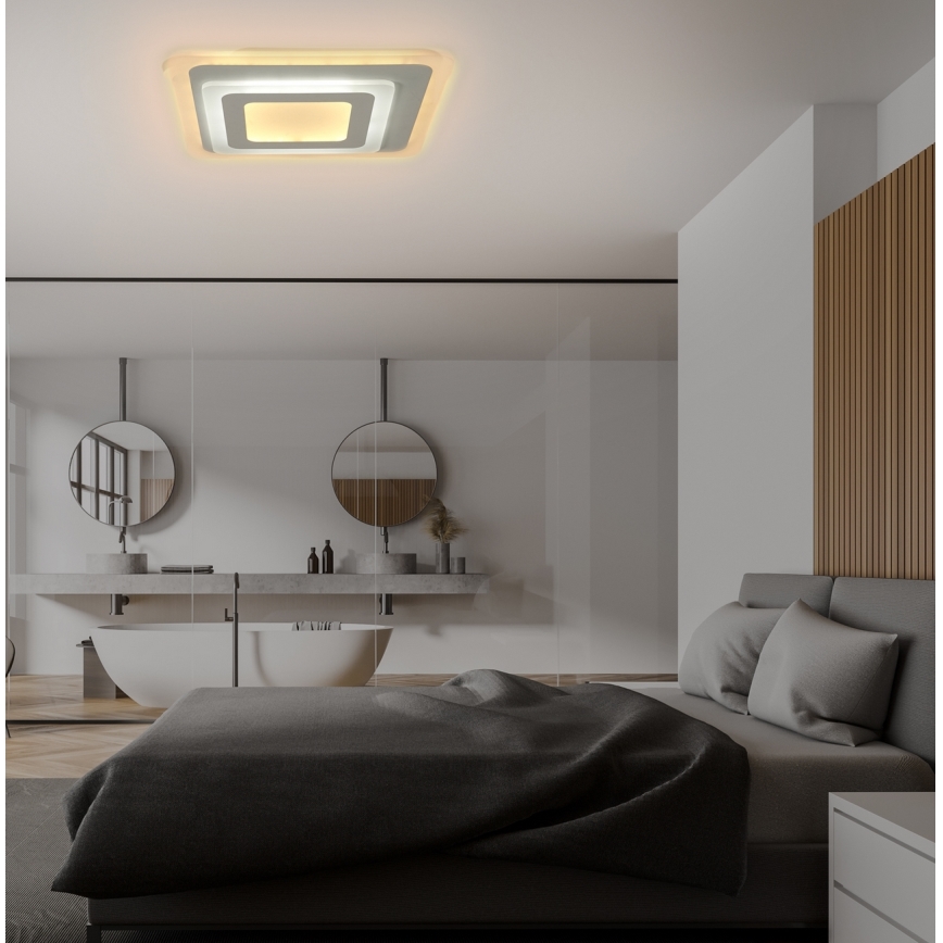 Brilagi - Iluminação de teto LED com regulação MODERN MINI LED/65W/230V 3000/4000/6000K 37x37 cm + comando