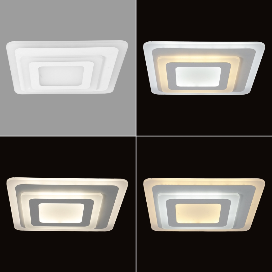 Brilagi - Iluminação de teto LED com regulação MODERN MINI LED/65W/230V 3000/4000/6000K 37x37 cm + comando