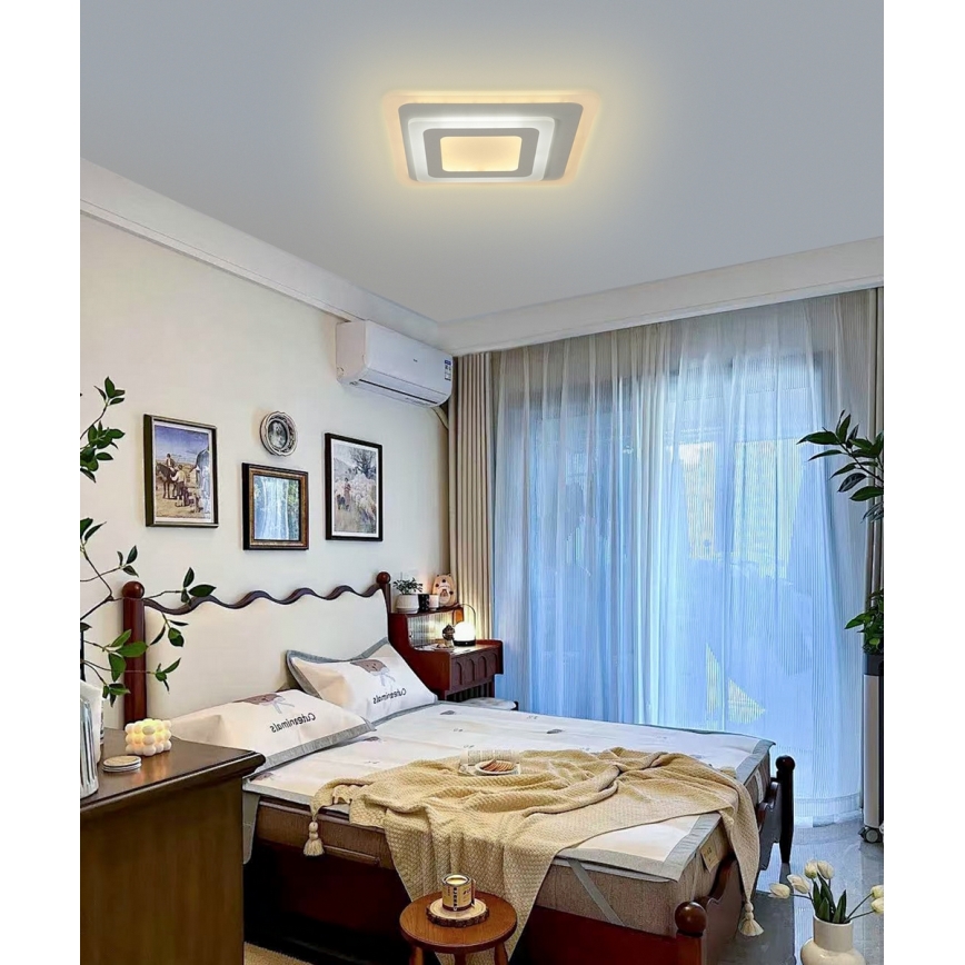Brilagi - Iluminação de teto LED com regulação MODERN MINI LED/65W/230V 3000/4000/6000K 37x37 cm + comando