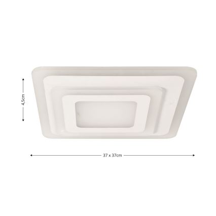 Brilagi - Iluminação de teto LED com regulação MODERN MINI LED/65W/230V 3000/4000/6000K 37x37 cm + comando