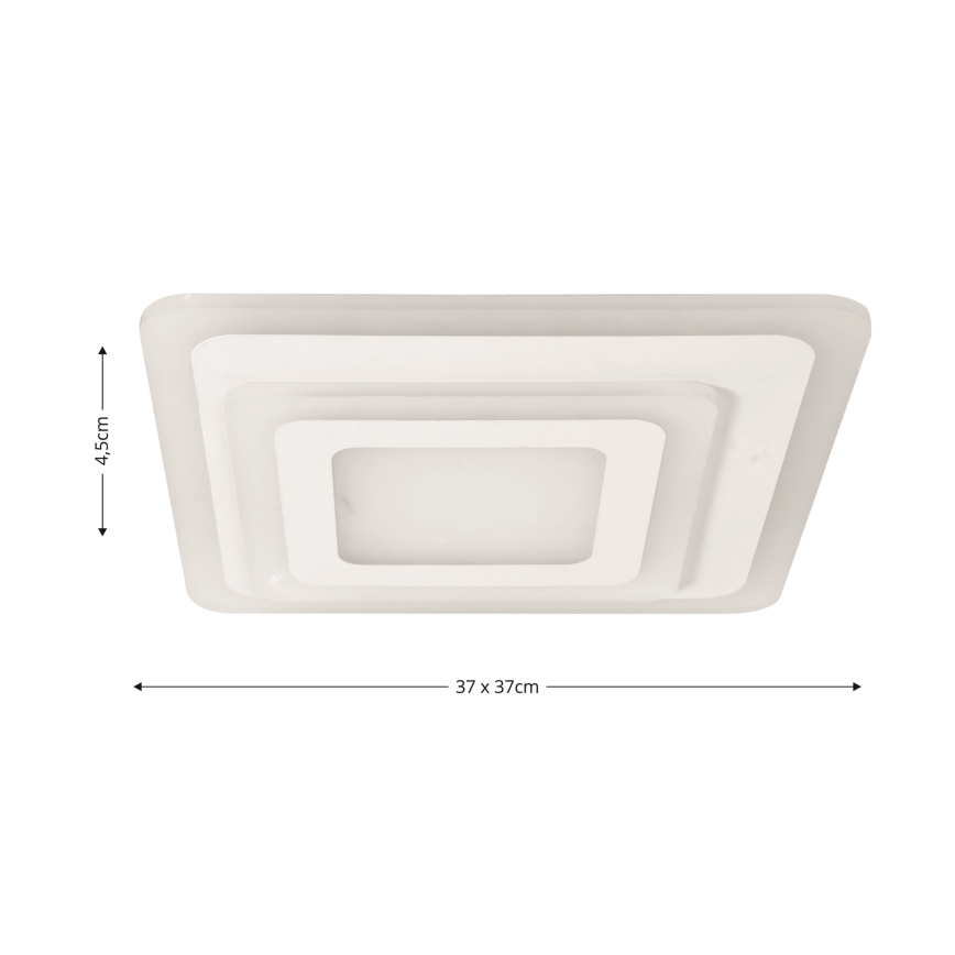 Brilagi - Iluminação de teto LED com regulação MODERN MINI LED/65W/230V 3000/4000/6000K 37x37 cm + comando