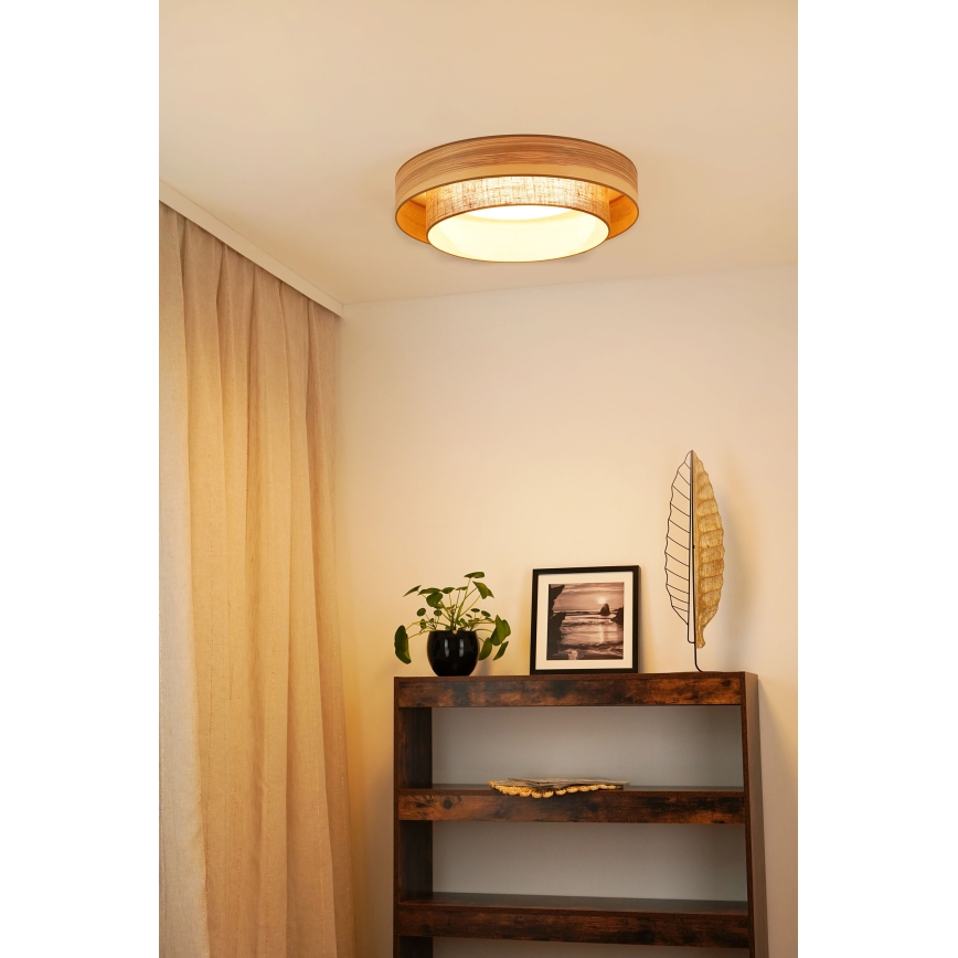 Brilagi - Iluminação de teto LED MONTANA BOHO LED/26W/230V diâmetro 60 cm castanho