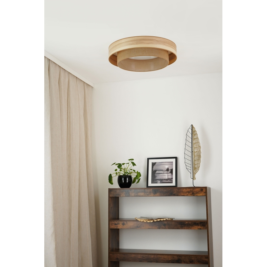 Brilagi - Iluminação de teto LED MONTANA BOHO LED/26W/230V diâmetro 60 cm castanho