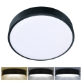 Brilagi - Iluminação de teto LED POOL LED/36W/230V 3000/4500/6000K diâmetro 30 cm preto