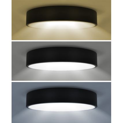 Brilagi - Iluminação de teto LED POOL LED/48W/230V 3000/4000/6000K diâmetro 40 cm preto
