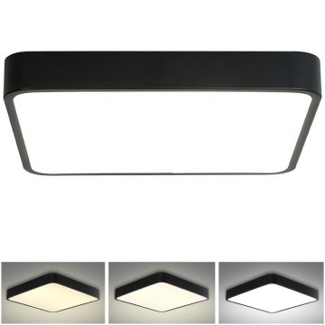 Brilagi - Iluminação de teto LED POOL LED/48W/230V 3000/4500/6000K 50x50 cm preto