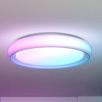 Brilagi - Iluminação de teto LED RGB com regulação FLOCO LED/30W/230V 3000-6500K Wi-Fi Tuya + LED/6W + comando