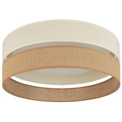 Brilagi - Iluminação de teto LED ROYAL YUTE LED/24W/230V diâmetro 45 cm bege/creme