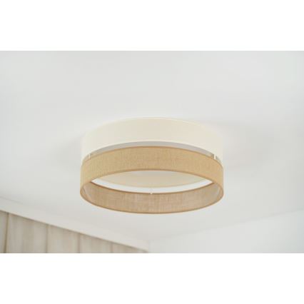 Brilagi - Iluminação de teto LED ROYAL YUTE LED/24W/230V diâmetro 45 cm bege/creme