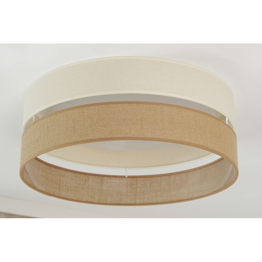 Brilagi - Iluminação de teto LED ROYAL YUTE LED/24W/230V diâmetro 45 cm bege/creme