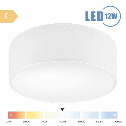 Brilagi - Iluminação de teto LED SIRIJA LED/12W/230V diâmetro 35 cm branco